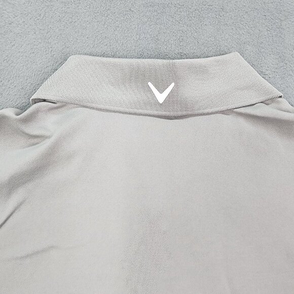Callaway Polo Golf Shirt Men's Size Large Gray Short Sleeve Top - Picture 10 of 11